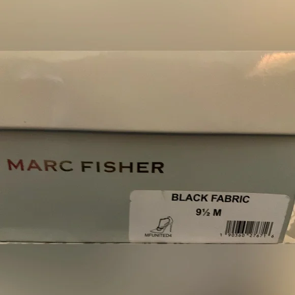 Marc Fisher Elegant Black Fabric Studded Women's Shoes - Picture 7 of 7